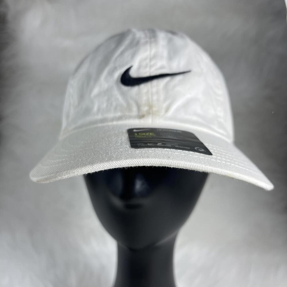 Nike Hat Cap Strap Back Adult One Size White Legacy91 Dri-Fit cap